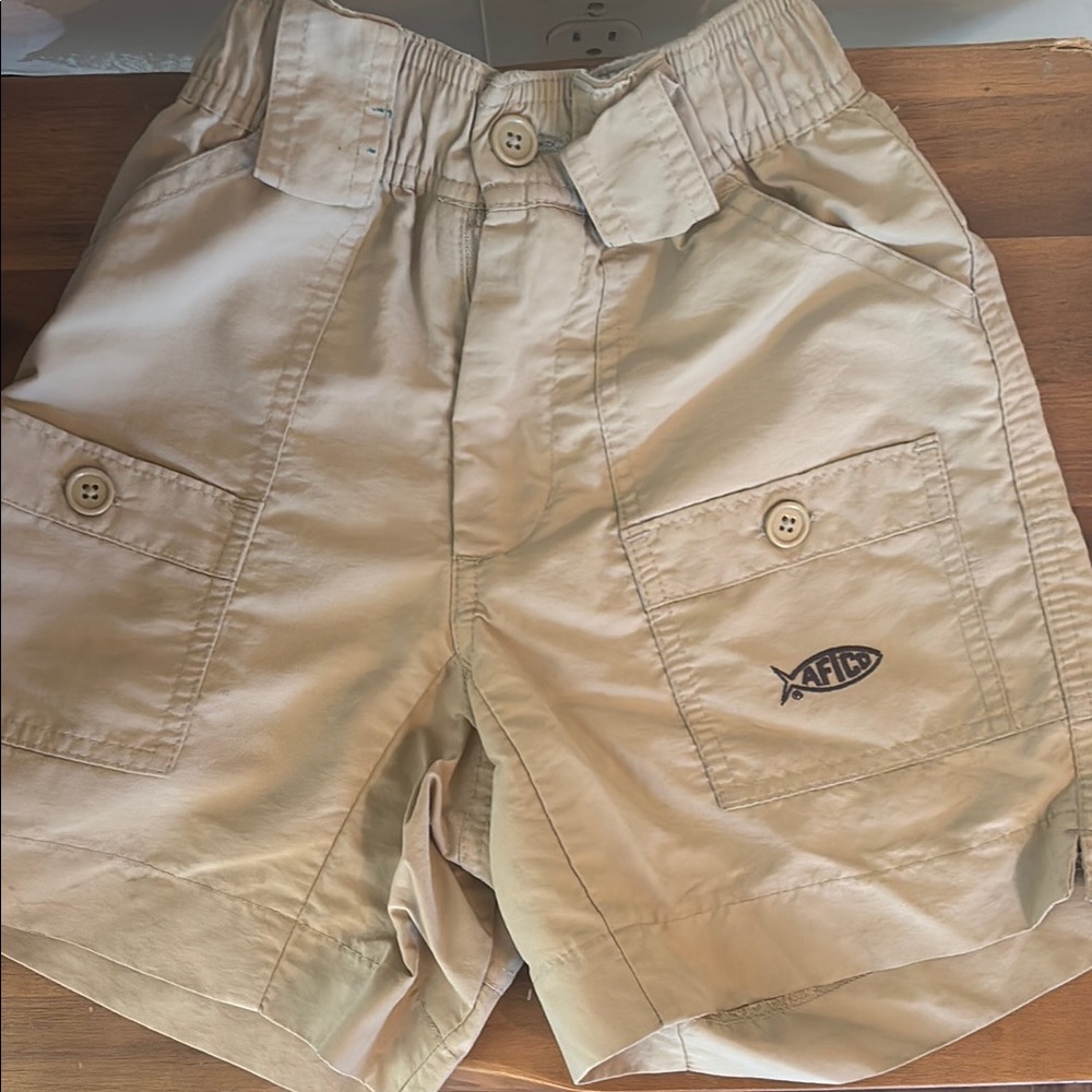 Kids Tan Cargo Shorts